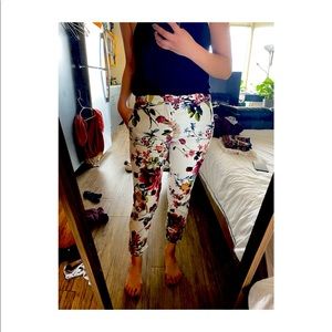 Floral suit pant